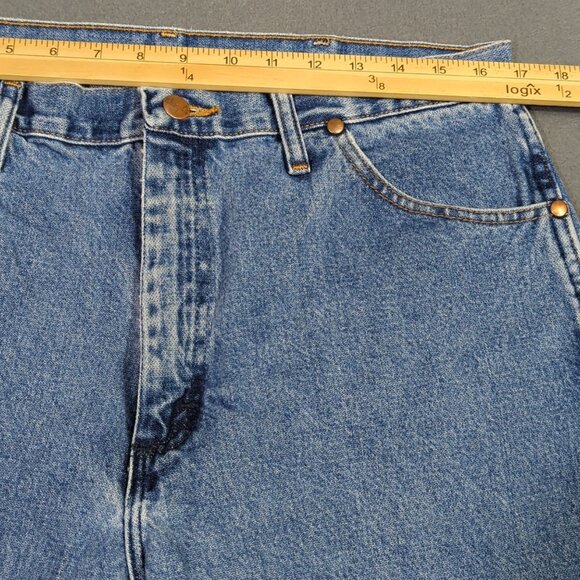 Wrangler Jeans Men's 36x30 Fits 34x30 Blue 13MWZ Cowboy Cut Western Cowboy Rodeo - Picture 6 of 10